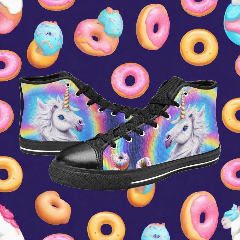Butterfly Rainbow Rainbow Vivid WOMEN Bold Art - Freaky Shoes | Custom Art Sneakers