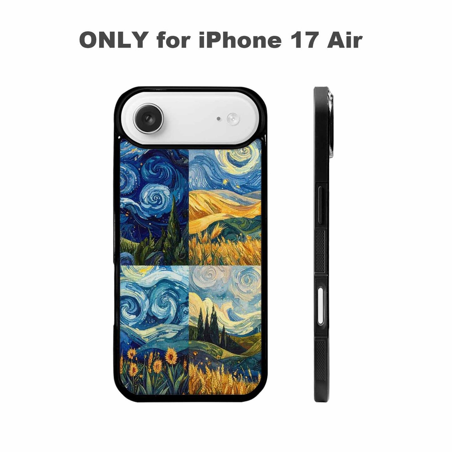 iPhone 17 Air Case — Small Van Gogh Style Swirl Galaxy, Custom Print Case Cover