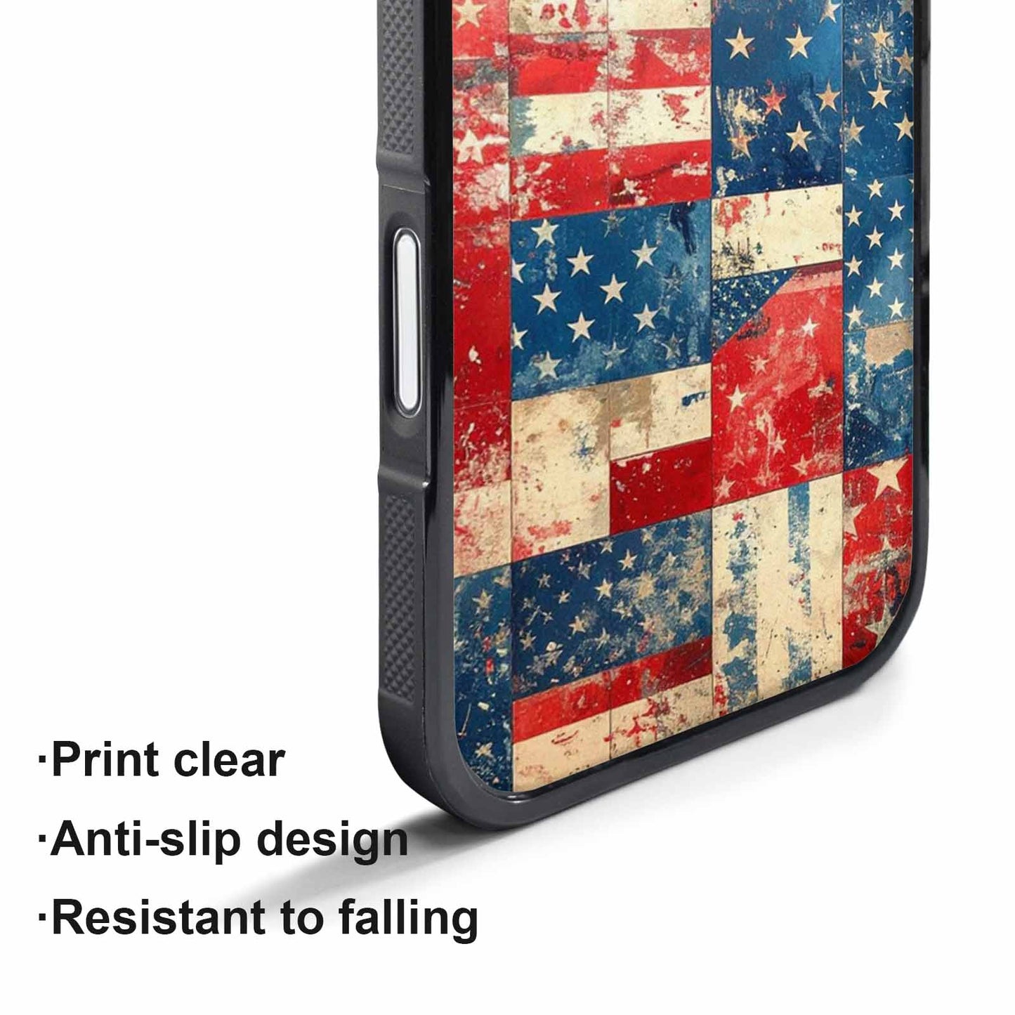 iPhone 17 Pro Case — Small American Flag Stars And Galaxy, Custom Print Case Cover