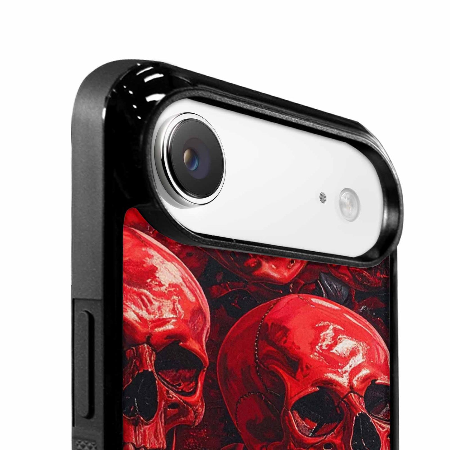 iPhone 17 Air Case — Glossy Blood Moon Skull Gothic Skulls, Custom Phone Case