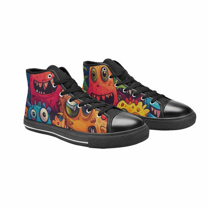 WOMEN'S Cartoon Monster Character High Top Canvas Vivid Sneakers