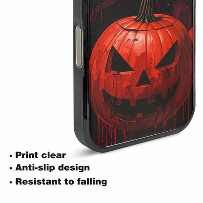 iPhone 15 Pro Max Case — Bloody Pumpkin Face Custom, Custom Designed Case Cover