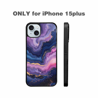 iPhone 15 Plus Case — Marble Galaxy Custom Personalized Phone Cover, Custom Designed Case Cover