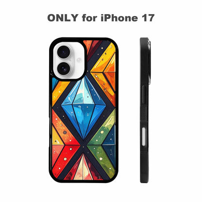 iPhone 17 Case — Vintage Summer Diamond Retro Vintage, Custom Art Phone Cover
