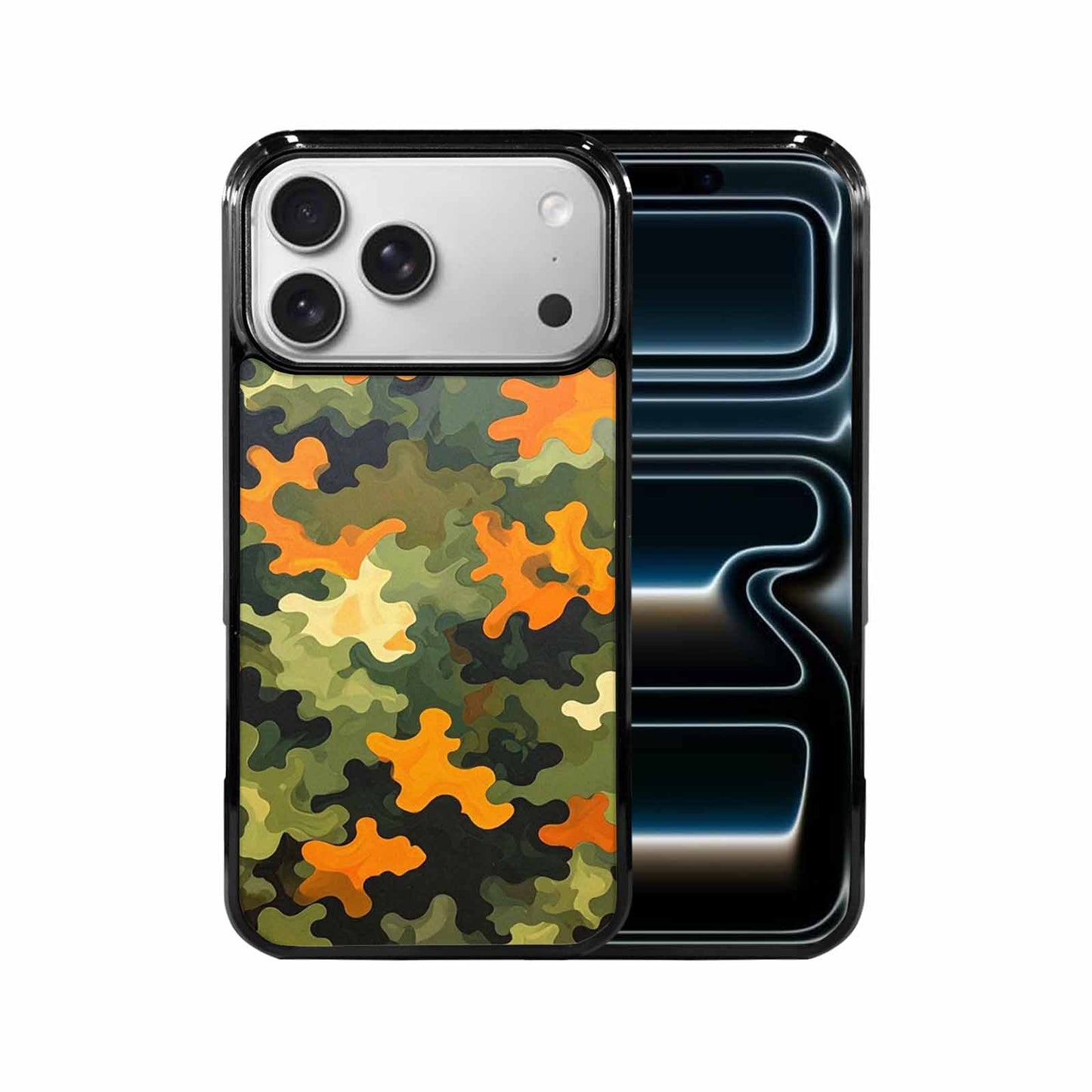 iPhone 17 Pro Max Case — Small Military Camouflage Blotch Camo, Custom Made Phone Cover