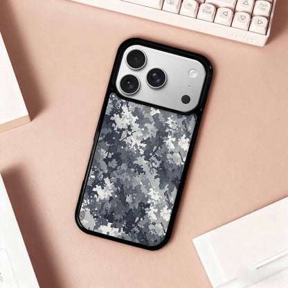 iPhone 17 Pro Case — Small Military Camouflage Blotch Pattern Camo, Custom Phone Case