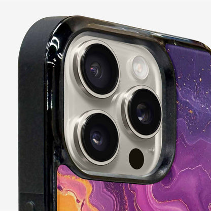 iPhone 16 Pro Max Case — Psychedelic Marble Tessellation, Custom Print Case Cover