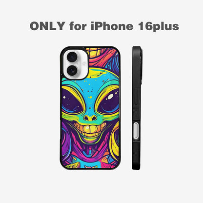 iPhone 16 Plus Case — Alien Ufo Cartoon, Personalized Phone Case