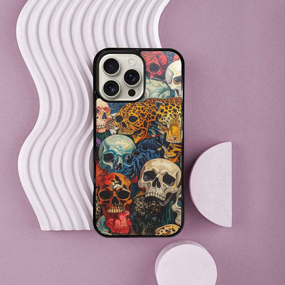 iPhone 16 Pro Max Case — Skulls Animal Printskulls Patt, Unique Phone Case Design