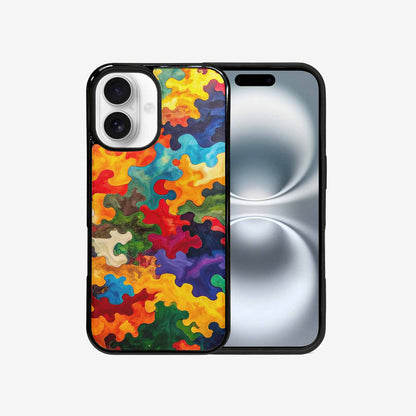 iPhone 16 Case — Camo Patches Full Color Vibrant Camo, Custom Made Phone Cover