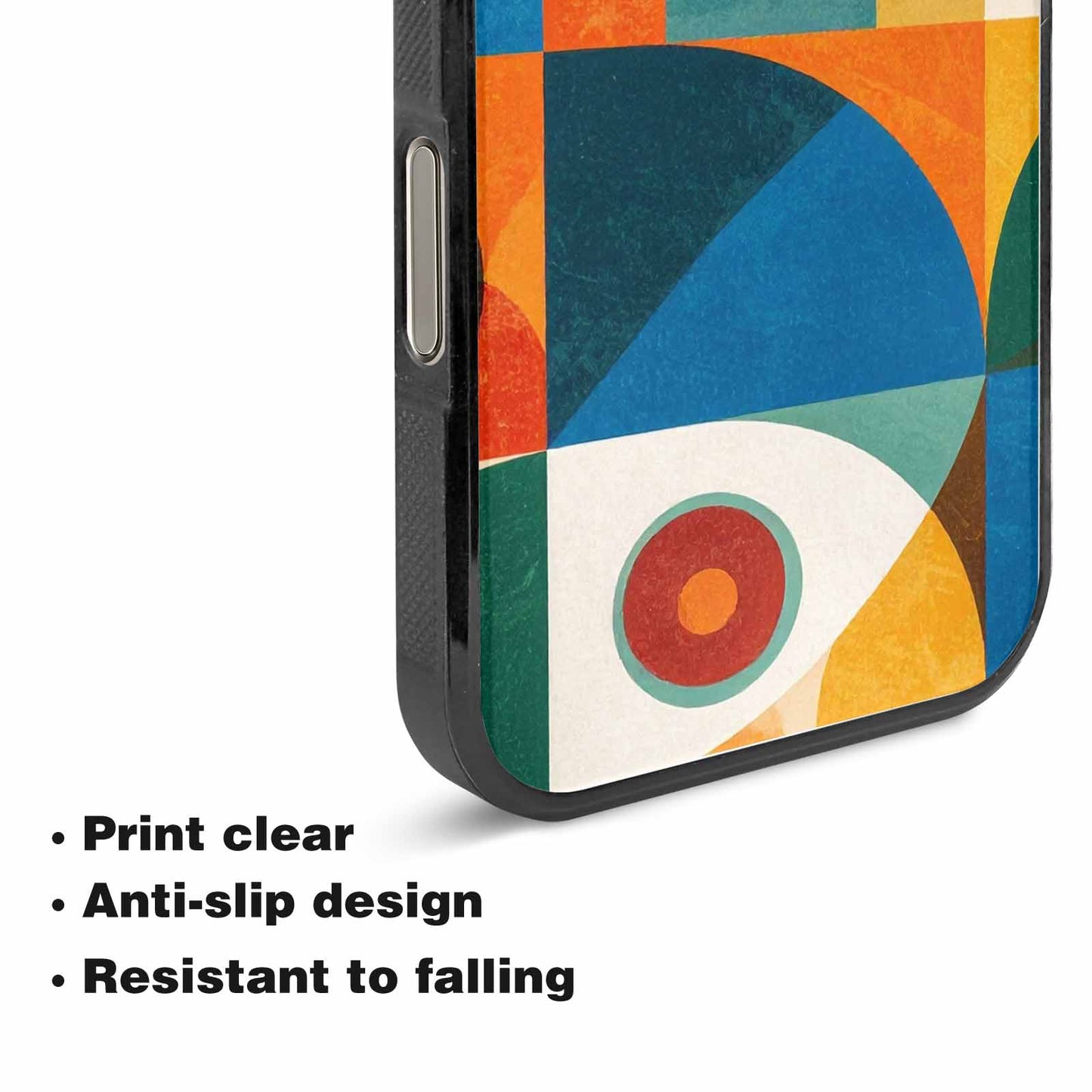 iPhone 15 Pro Max Case — 1990s Memphis Art Pattern, Custom Phone Case