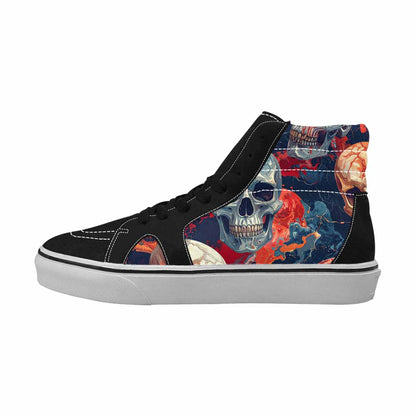 MEN'S Marble Skull High Top Canvas Dreamcore Custom Shoes