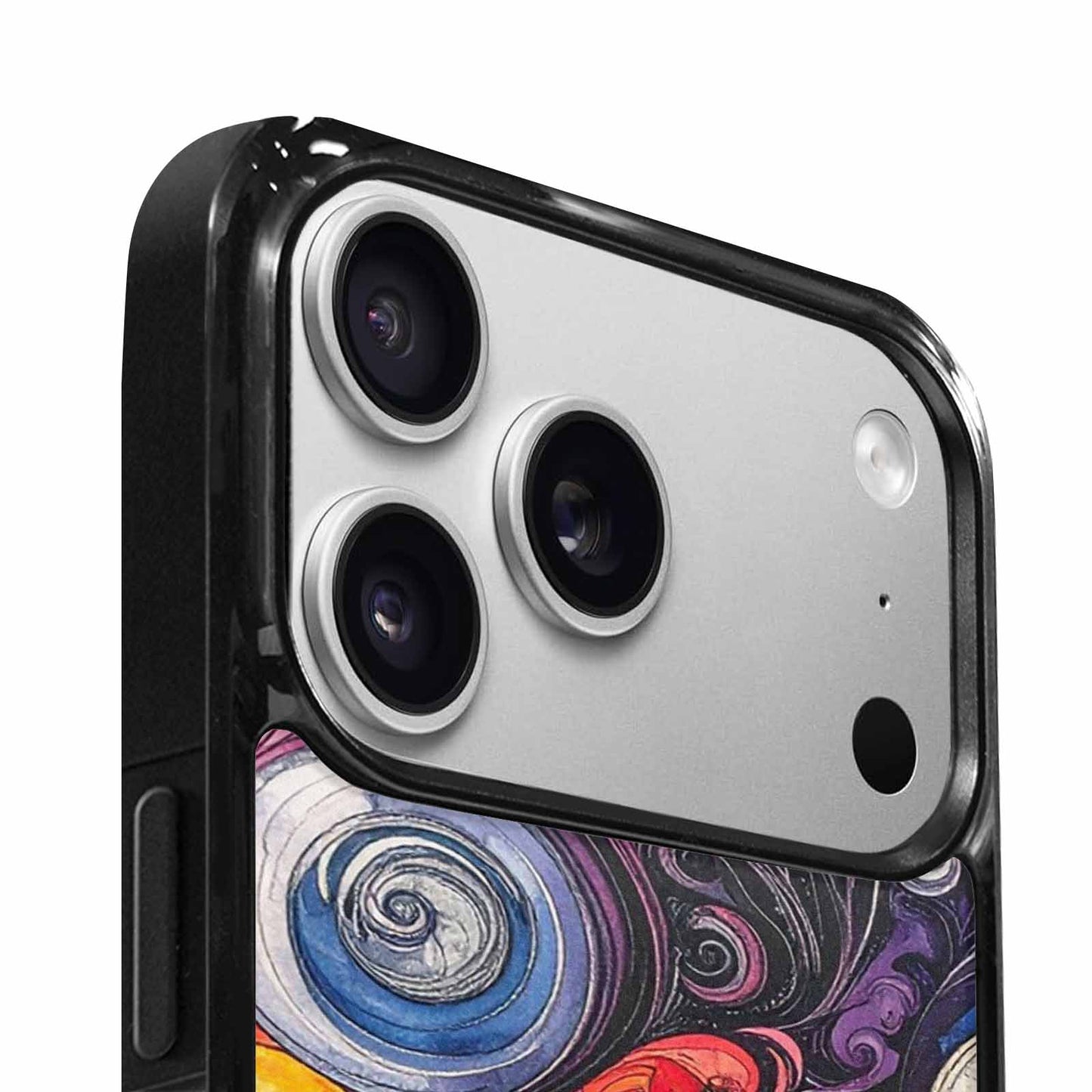 iPhone 17 Pro Max Case — Tie Dye Swirls (black Tie Dye, Customized Protective Case