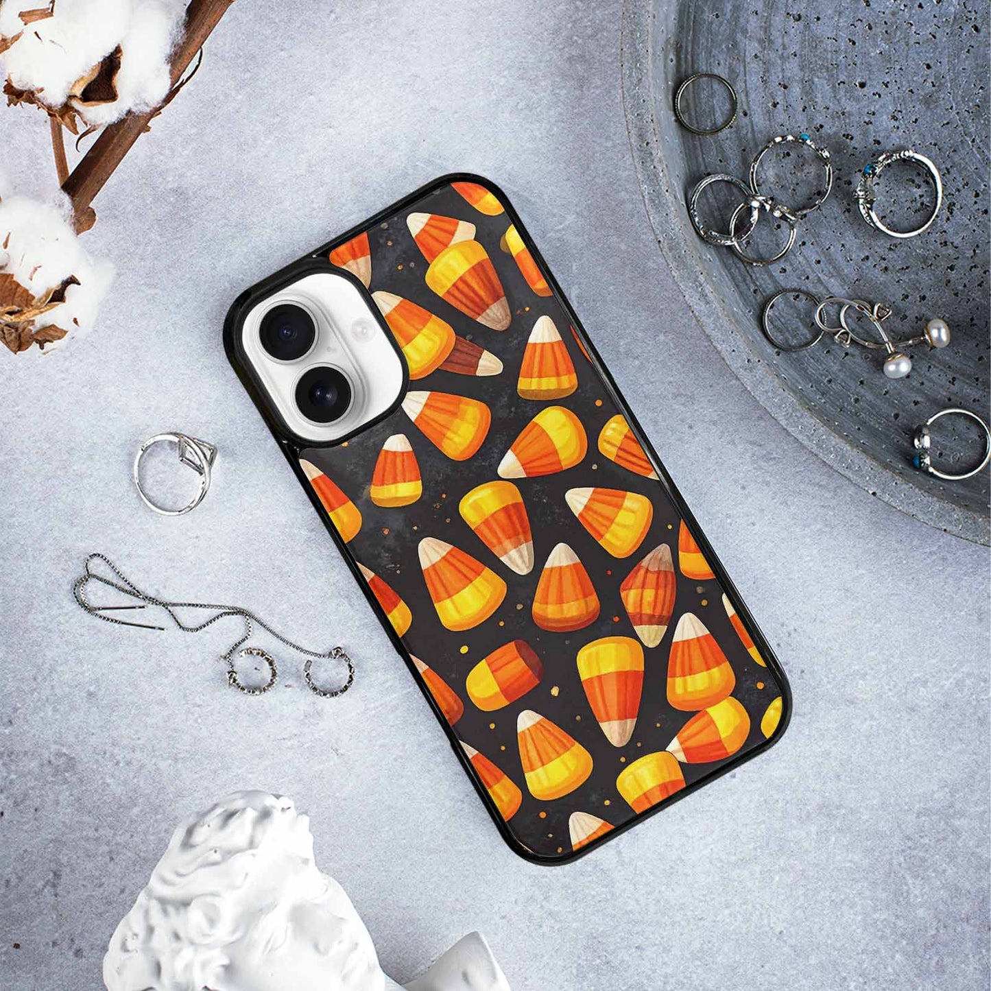 iPhone 16 Plus Case — Halloween Art Print Edge To Edge, Custom Art Phone Cover