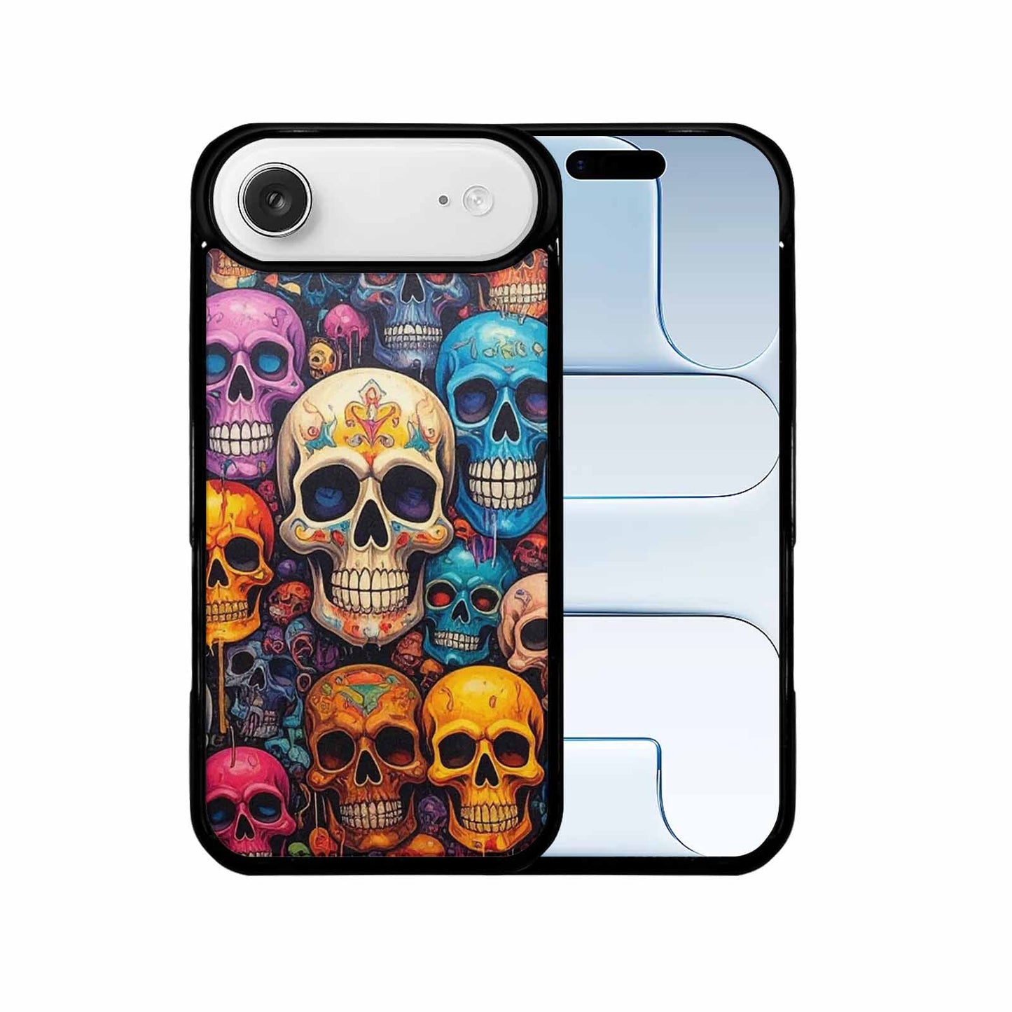 iPhone 17 Air Case — Skulls General Skulls Pattern Gothic Skulls, Custom Phone Case