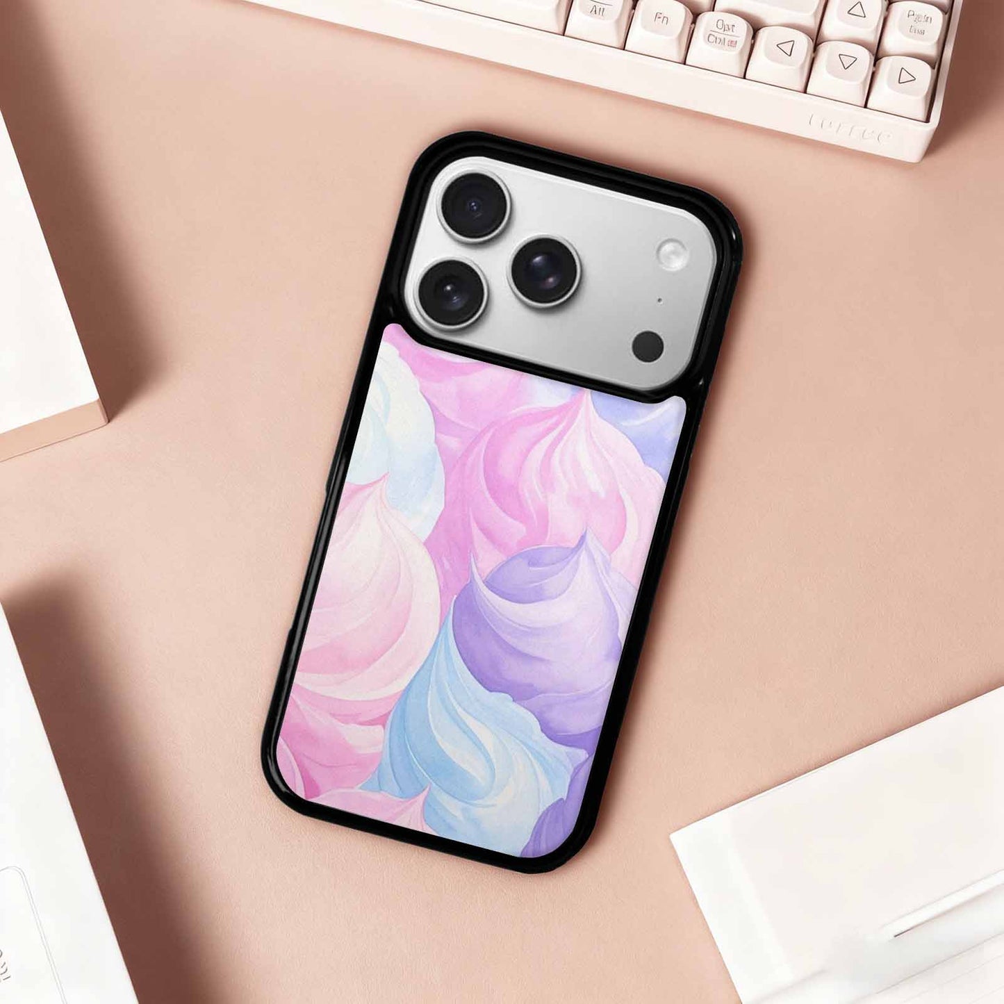 iPhone 17 Pro Case — Tie Dye Pastel Dream Blended Tie, Original Design Phone Case