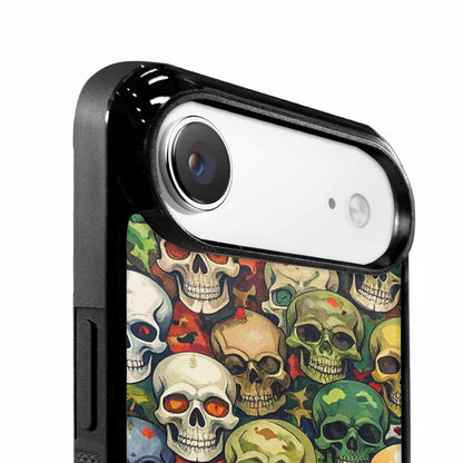 iPhone 17 Air Case — Skulls Pattern Hundreds Of Sma Gothic, Custom Made Phone Cover