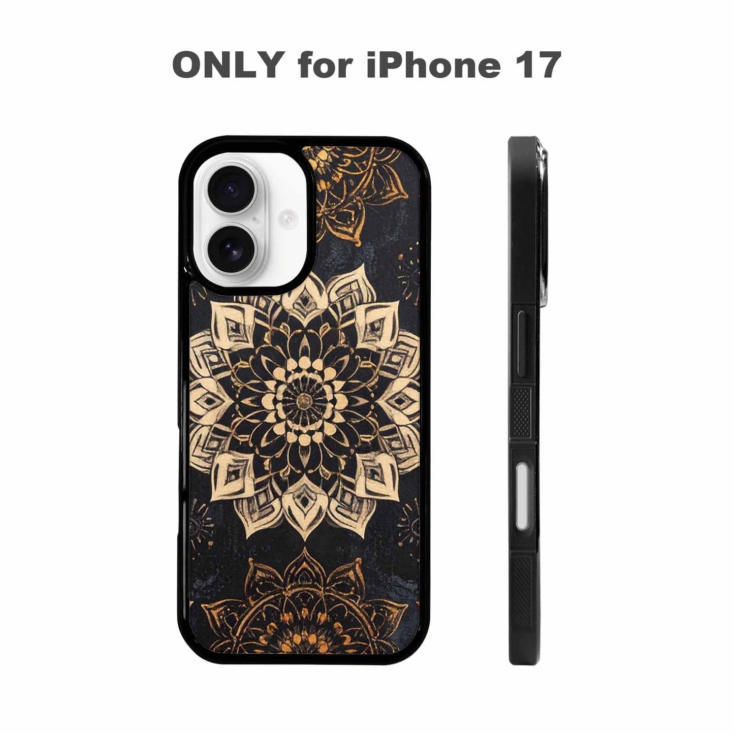iPhone 17 Case — Small Mandala Pattern, Randomly Floral, Unique Phone Case Design
