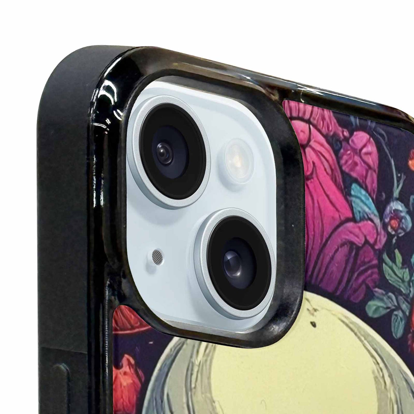 iPhone 15 Plus Case — Mushroom Skull, Custom Printed Phone Case