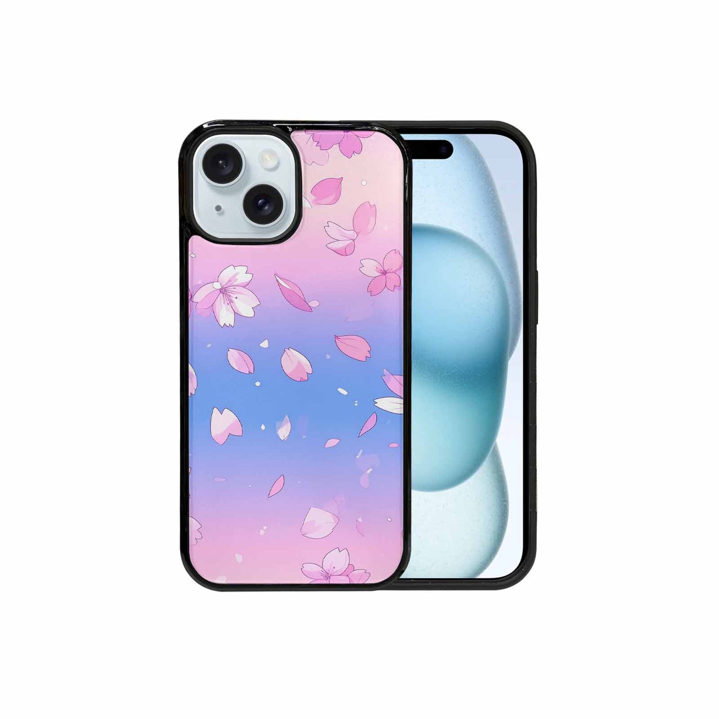 iPhone 15 Case — Anime Cherry Blossom Custom, Custom Printed Phone Case