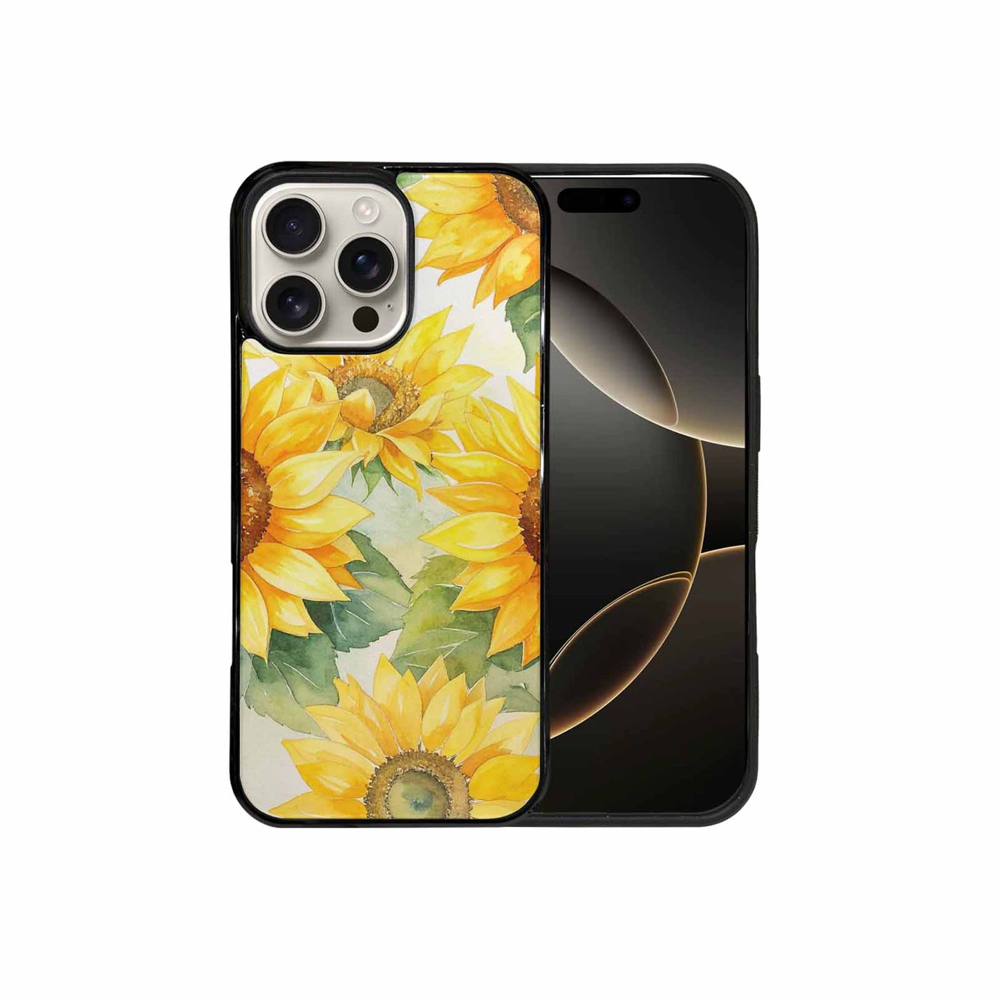 iPhone 16 Pro Max Case — Sunflowers Watercolor, Custom Print Case Cover