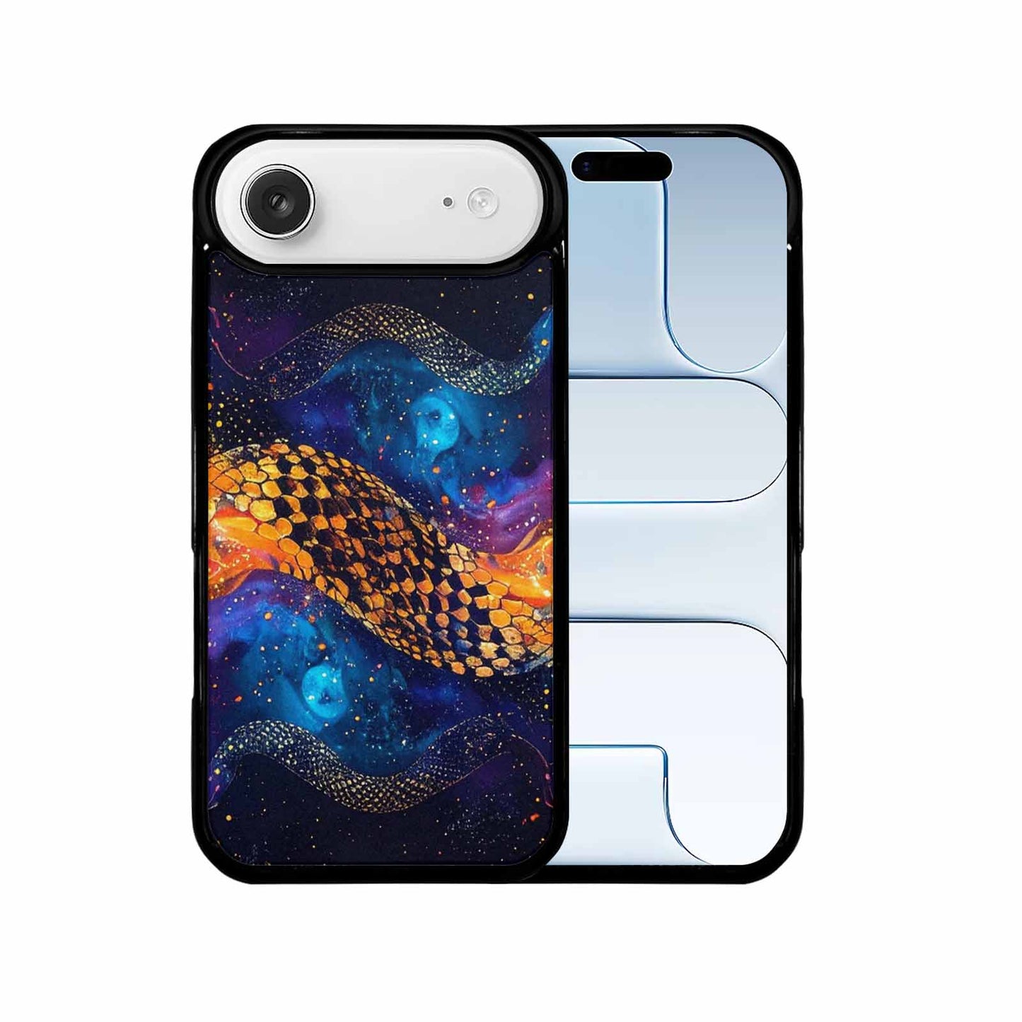 iPhone 17 Air Case — Galaxy Snake Print Galaxy Space, Custom Phone Case