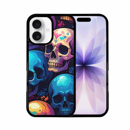 iPhone 17 Case — Iridescent Millions Of Gothic Skulls, Custom Designed Case Cover
