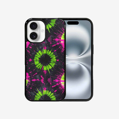 iPhone 16 Case — Acid Wash Tie Dye Neon, Custom Art Phone Cover