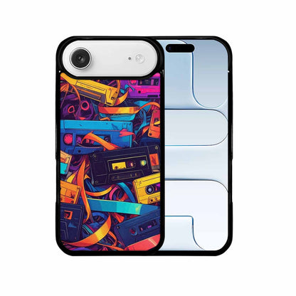 iPhone 17 Air Case — Retro Cassette Tape Pattern Hundreds Retro, Unique Phone Case Design