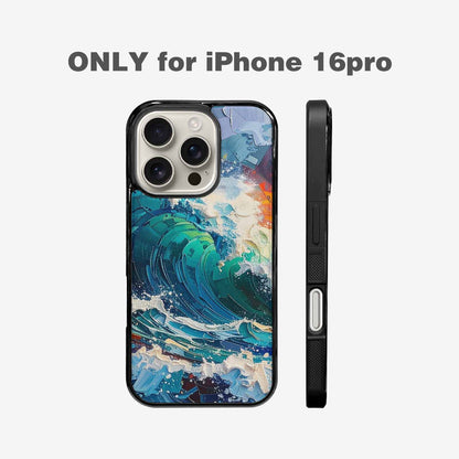 iPhone 16 Pro Case — Wave Crest Splash Wave Crest Splash, Custom Print Case Cover