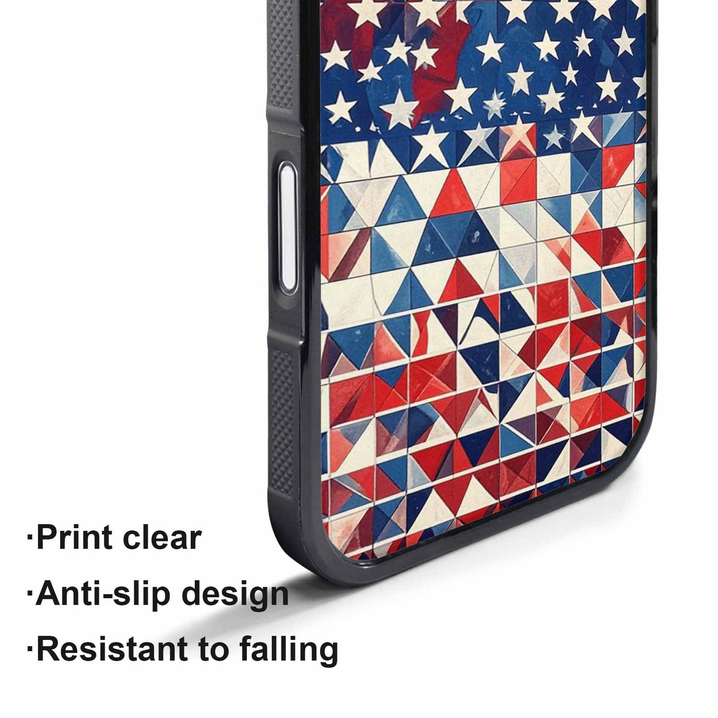 iPhone 17 Pro Case — Small American Flag Stars And Galaxy, Custom Print Case Cover