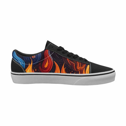 WOMEN'S Fire Flame Canvas Lace-Up Vivid Sneakers
