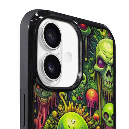 iPhone 17 Case — Toxic Radioactive Creature Pattern Original Art, Custom Phone Case