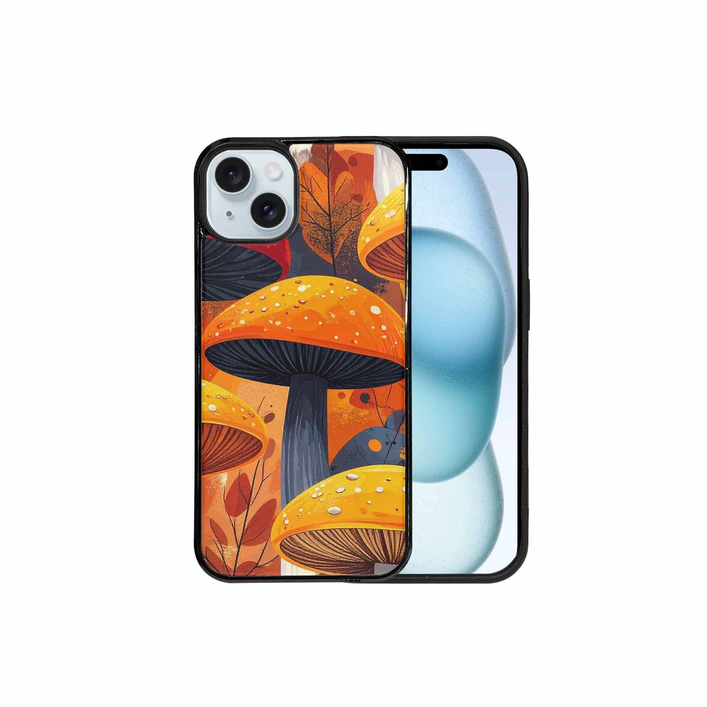 iPhone 15 Plus Case — Bold Autumn Mushroom Bold Autumn Mushroom, Unique Phone Case Design