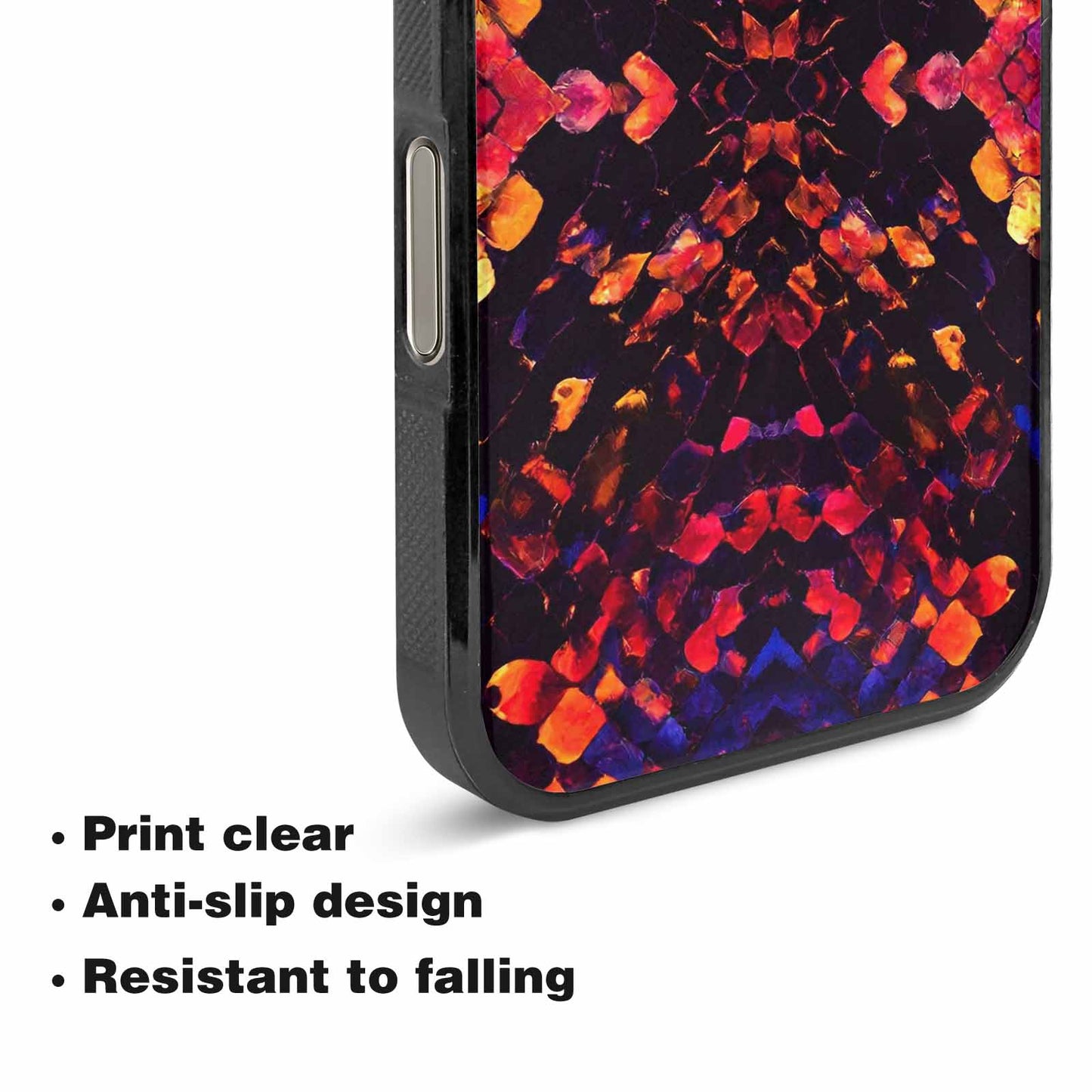 iPhone 16 Pro Case — Dark Snake Print, Custom Print Case Cover
