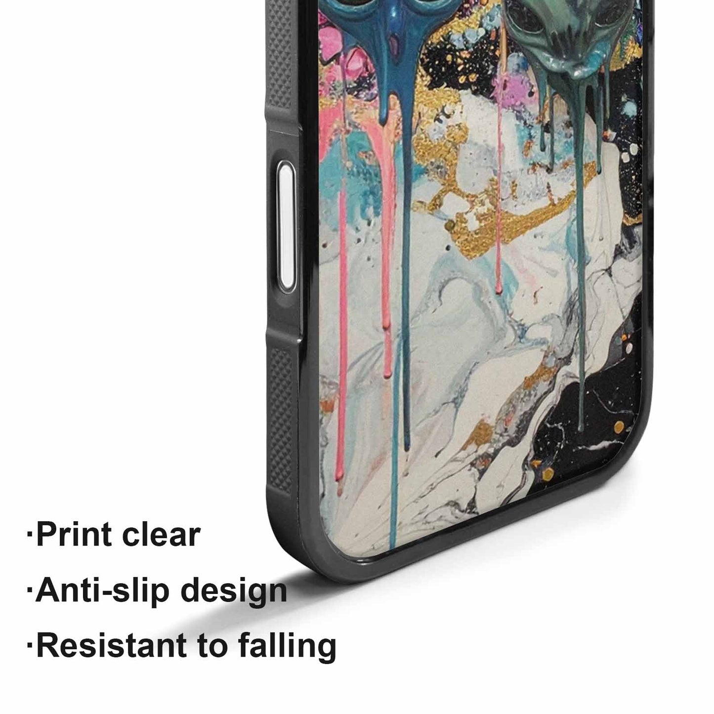 iPhone 17 Case — Aliens Marblemelting Aliens Pa Alien Scifi, Custom Printed Phone Case