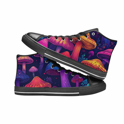 WOMEN'S Psychedelic Mushroom High Top Canvas Y2K Sneakers