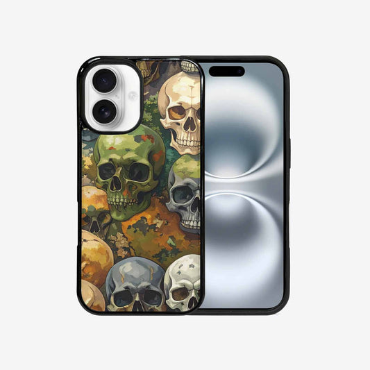 iPhone 16 Case — Skulls Camoskulls Pattern Hu Bti, Custom Print Case Cover