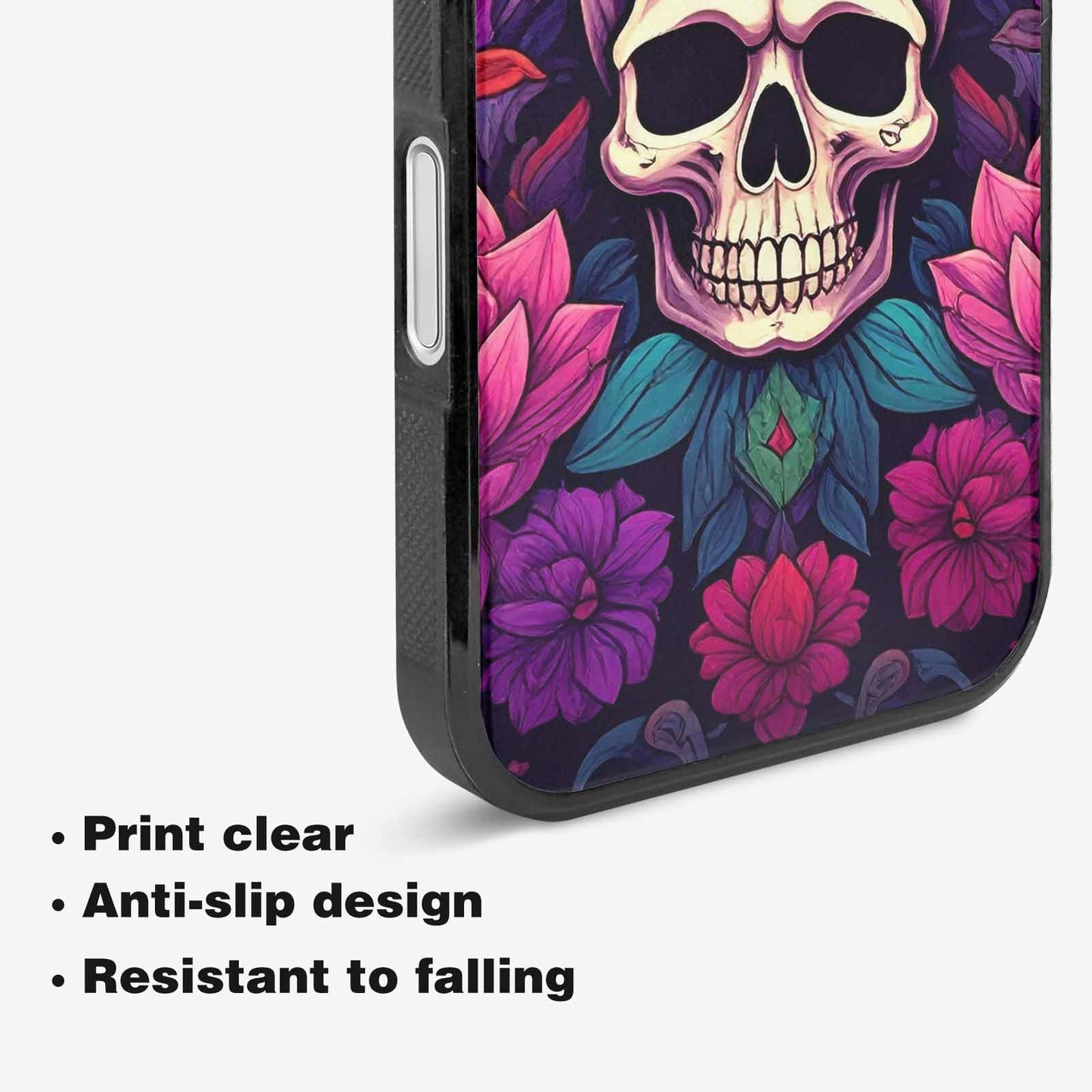 iPhone 16 Plus Case — Lotus Many Hundreds Of Skulls Art, Unique Phone Case Design