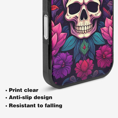 iPhone 16 Plus Case — Lotus Many Hundreds Of Skulls Art, Unique Phone Case Design