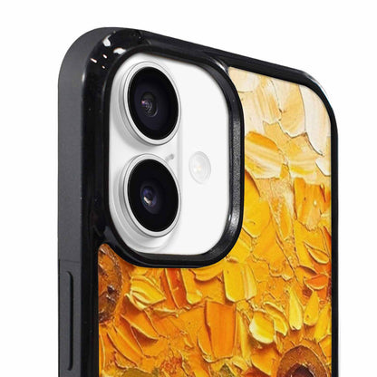 iPhone 17 Case — Impressionist Sunflower Brushstroke Pattern Floral, Custom Art Phone Cover