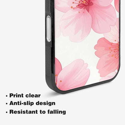 iPhone 16 Plus Case — Japanese Cherry Blossom, Custom Printed Phone Case