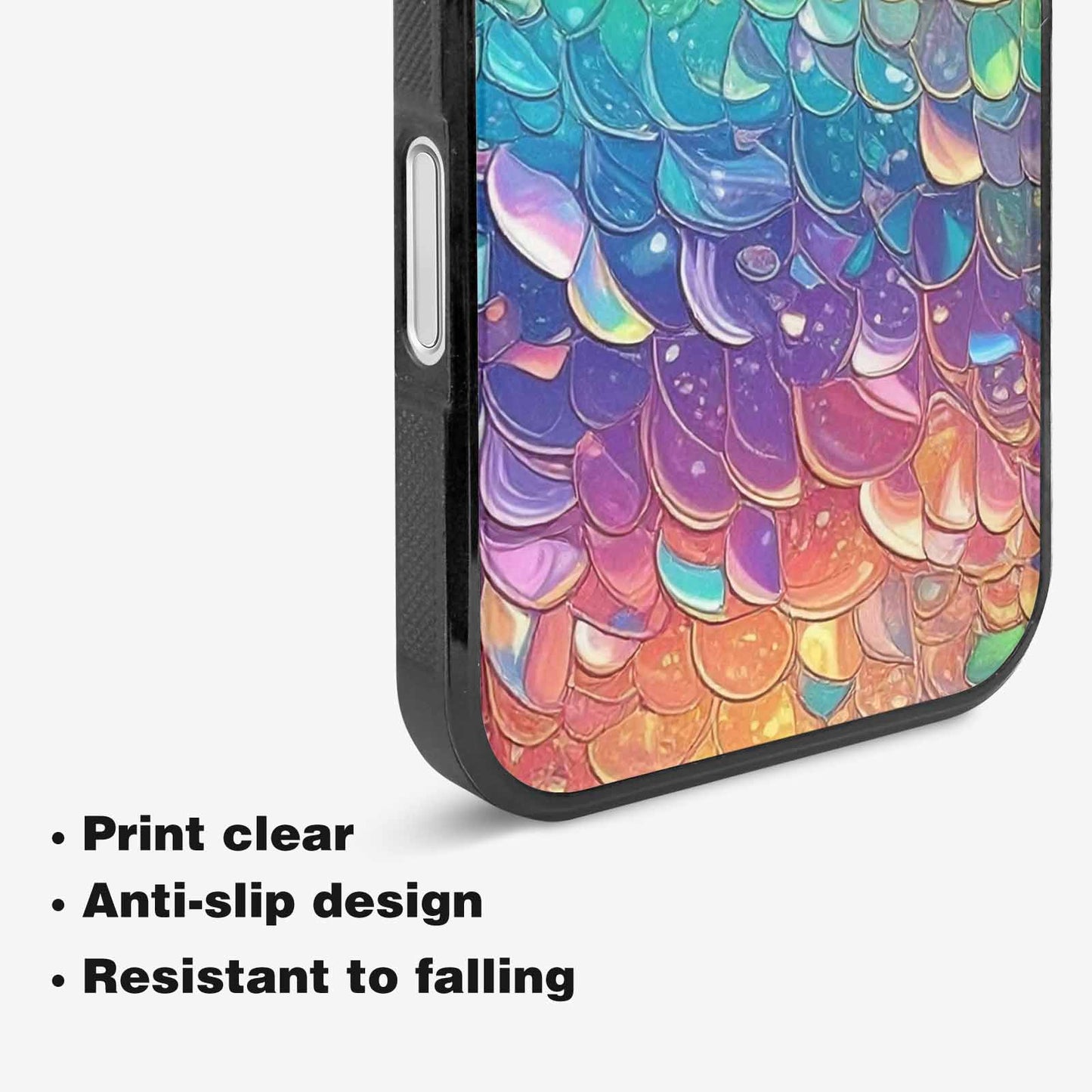 iPhone 16 Plus Case — Holographic Iridescent Shimmer Pattern Hundreds Of, Personalized Phone Case