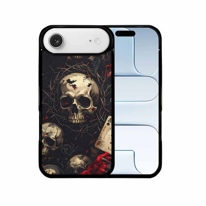 iPhone 17 Air Case — Skull Dark Art Gothic Print Gothic, Customized Protective Case
