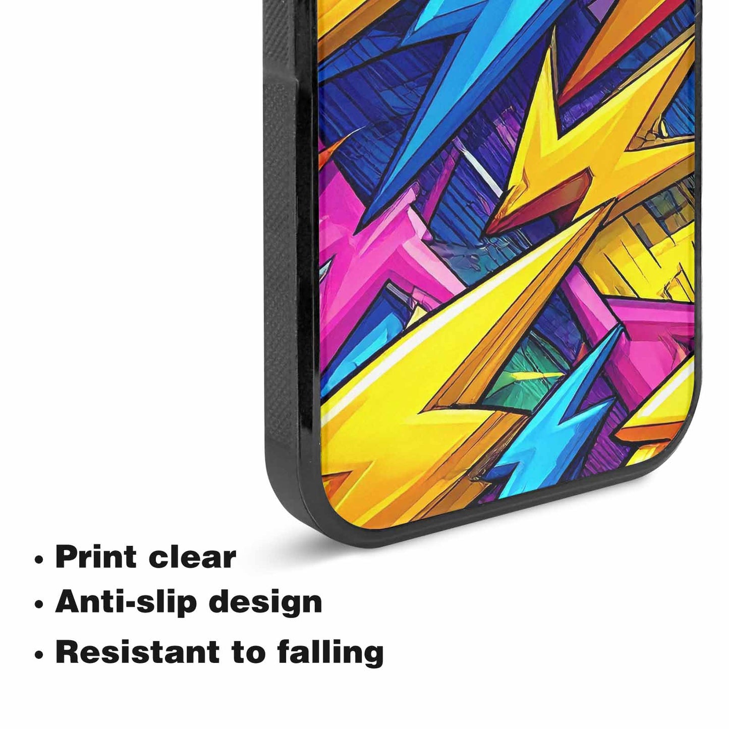 iPhone 15 Plus Case — Lightning Bolt Storm Pattern Hundreds Of, Custom Designed Case Cover