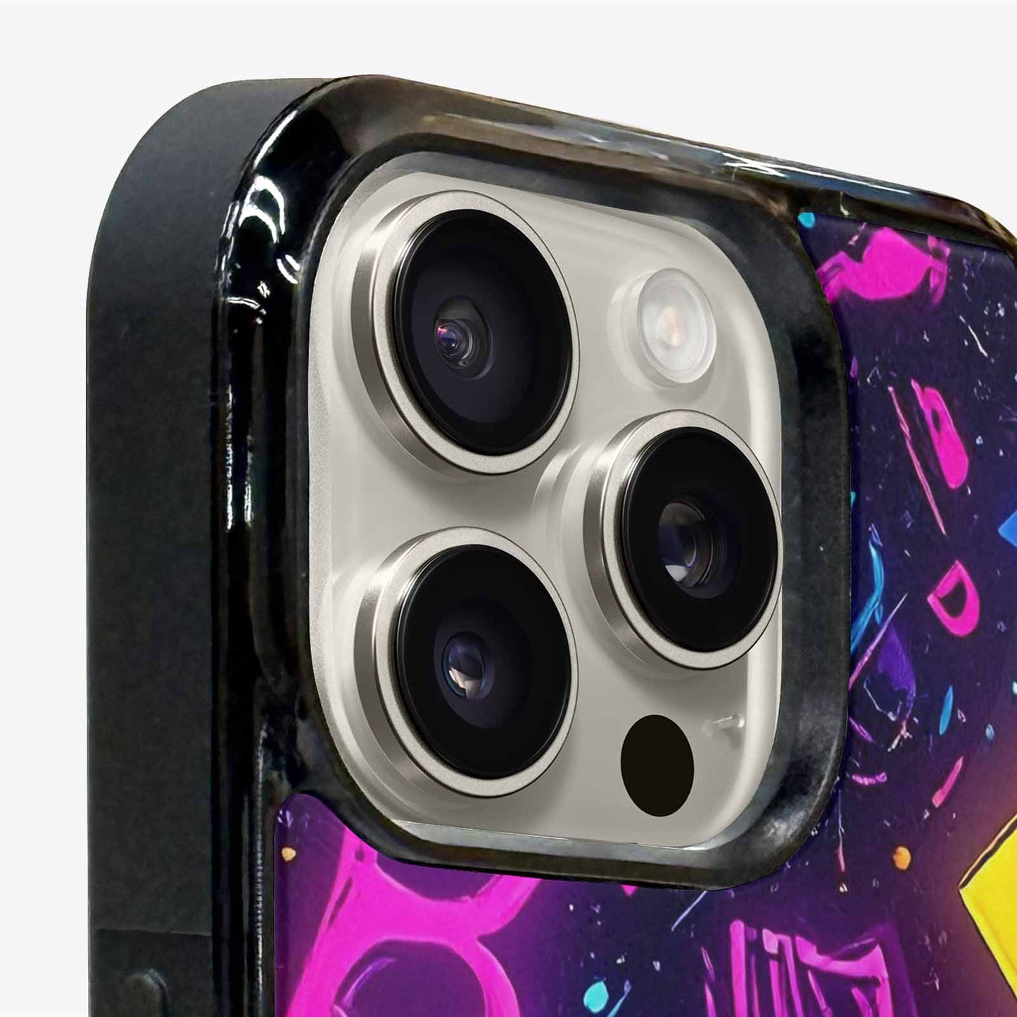 iPhone 15 Pro Max Case — 80s Retro Motif 80s Retro Motifs, Custom Made Phone Cover
