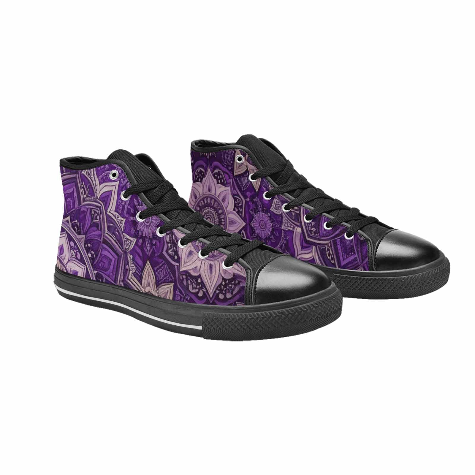 MEN'S Mandala High Top Canvas Grunge Sneakers
