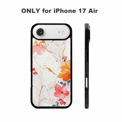 iPhone 17 Air Case — Marble Floral, Custom Print Case Cover