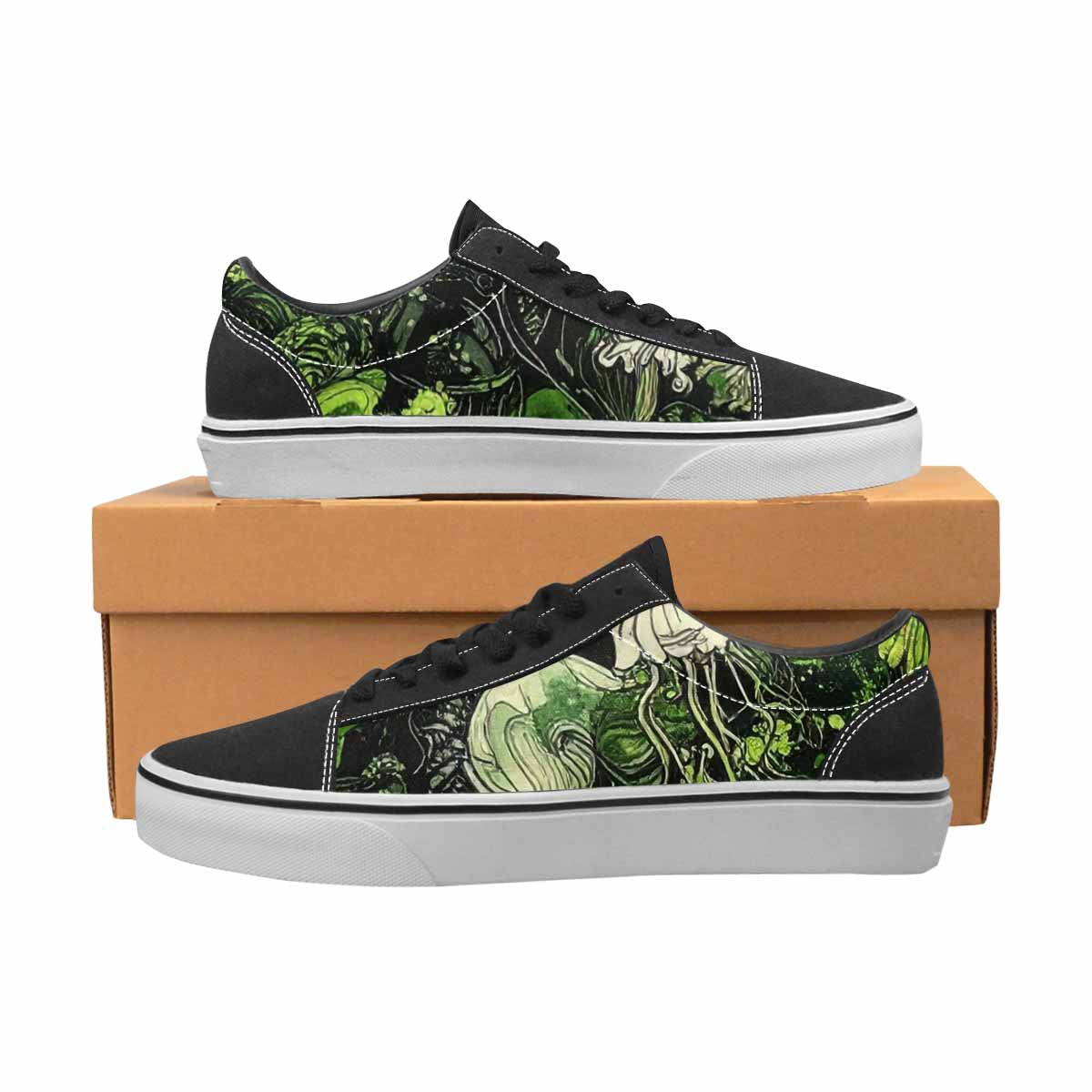 WOMEN'S Sea Creature Burst Lace-Up Canvas Cottagecore Sneakers