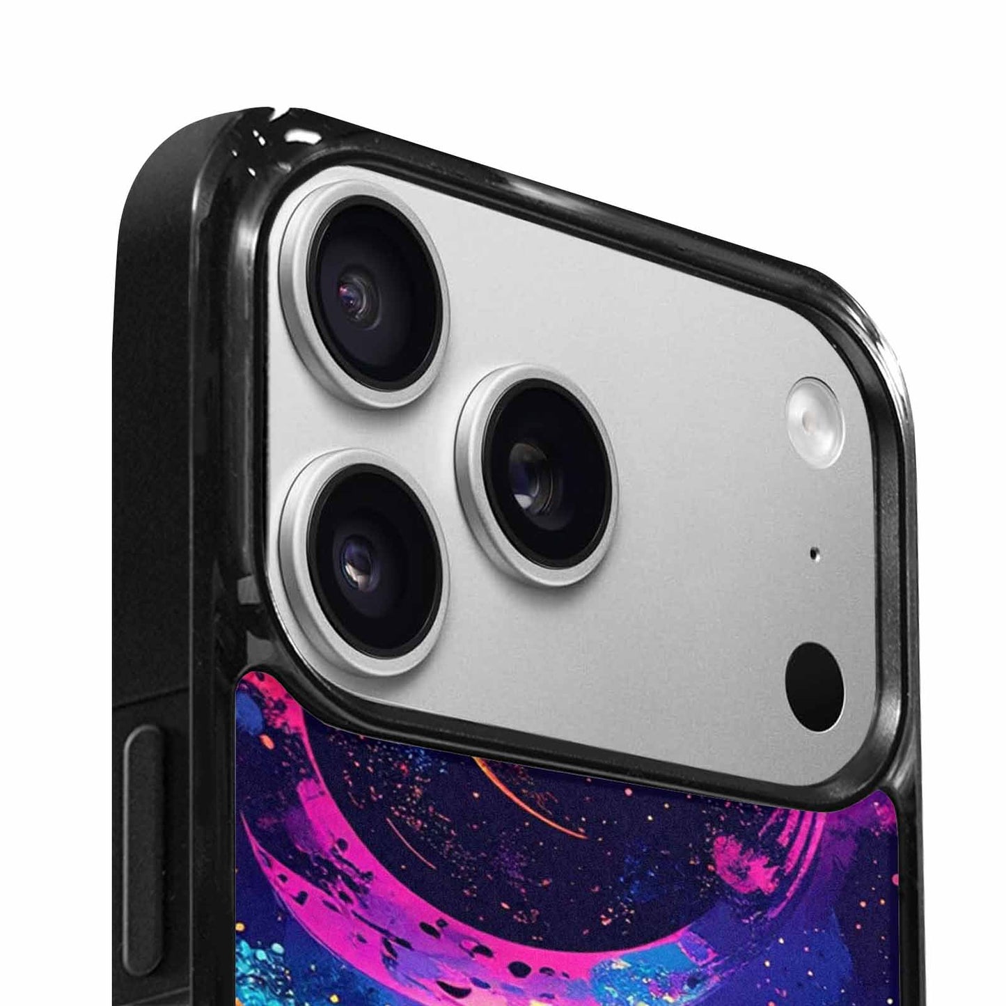 iPhone 17 Pro Max Case — Neon Winter Moon Cartoon Cute, Original Design Phone Case